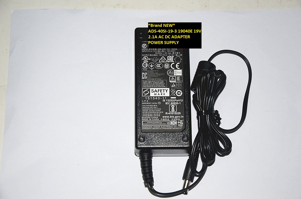 *Brand NEW* 19040E ADS-40SI-19-3 19V 2.1A AC DC ADAPTER POWER SUPPLY